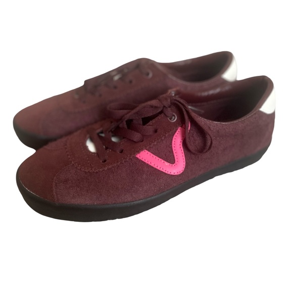 Van’s Women's Maroon and Hot Pink Sneakers Size: 8.5. NWOT Great Condition. - Picture 3 of 8